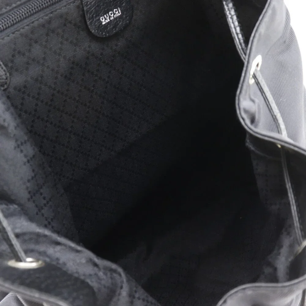 GUCCI Black Leather Backpack